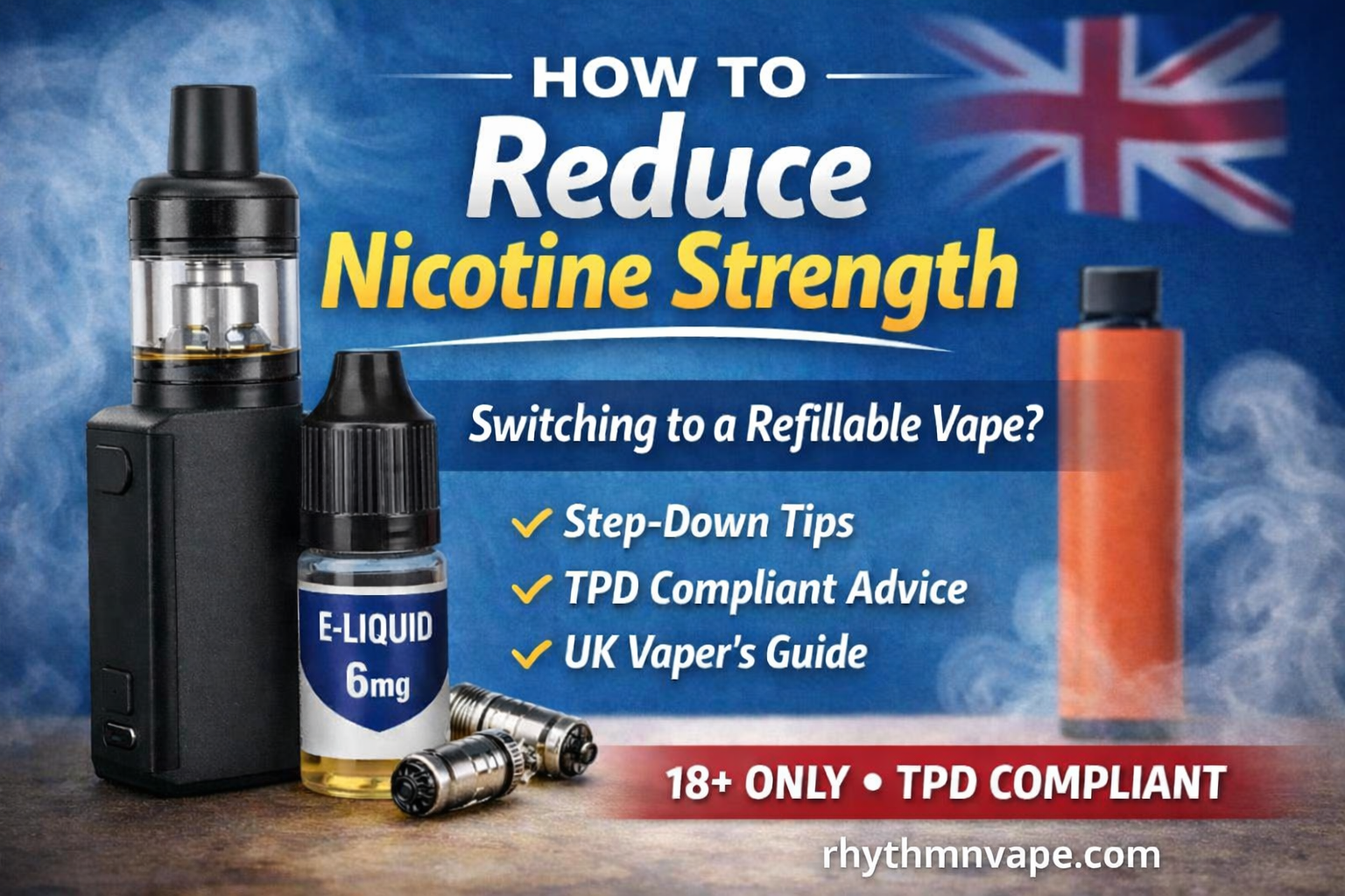 ♻️ How to Effectively Reduce Nicotine Strength When Switching to a Refillable Vape