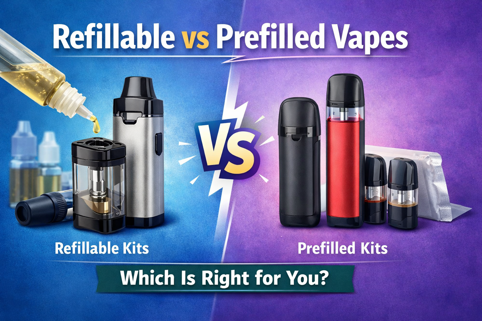 Refillable vs Prefilled Vapes: Which is right for you?