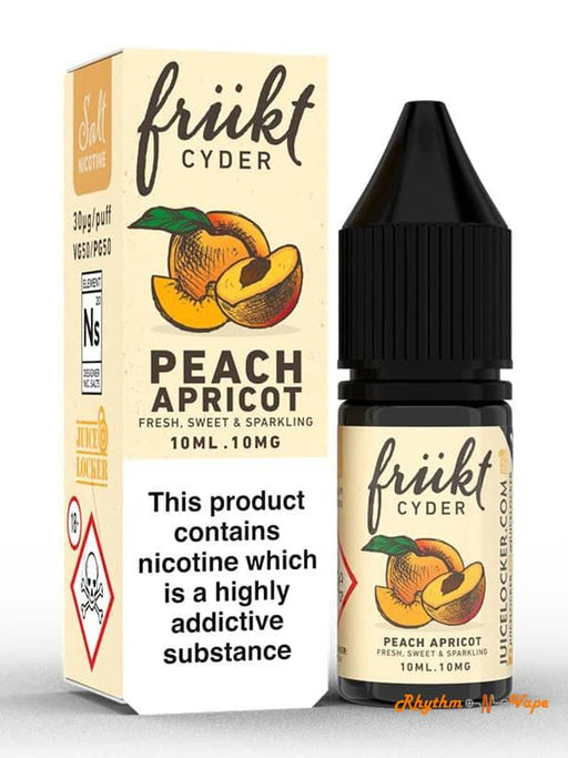 Peach Apricot Frükt Cyder Nicotine Salts.