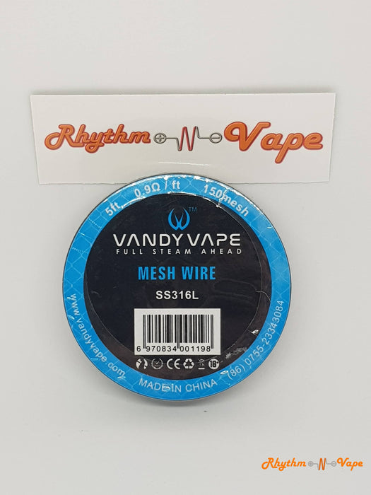 Vandy Vape Mesh Wire Spool Ss316L 0.9/ft 150 Rebuildeable Coils